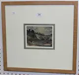 Allen Freer, Derbyshire Landscape near Dovedale, 1977, watercolour