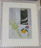 Jane O'Malley, Night Window, towards Mala, Amela, Lanzarote, 1989, mixed media