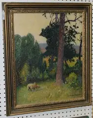 Cyril Saunders Spackman, On the Kymin, Monmouth, oil on canvas