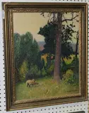 Cyril Saunders Spackman, On the Kymin, Monmouth, oil on canvas