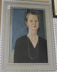 Ursula Vivian McCannell, Half Length Portrait of a Lady, oil on board