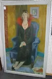 Ursula Vivian McCannell, Portrait of a Lady seated in a Chair, oil on board