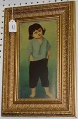 T. Green, Shall I Enlist, oil on board