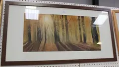 Frans de Leij, Woodland View, 2012, watercolour