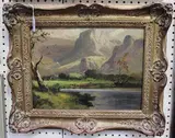 Frank Thomas Carter, Highland Landscape, oil on board