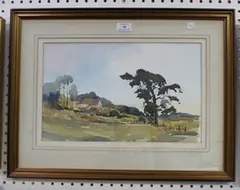John Pillow, Near Ashdown Forest, watercolour