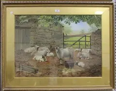 John Sinclair, No. 3 Herdwick Sheep, watercolour