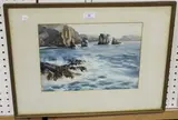 Arthur Royce Bradbury, Coastal View, watercolour