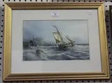 Edward A. Swan, The Harbour Mouth, watercolour
