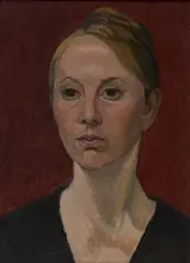Fruin Bruce Charles Bravington, Model at Portrait Class by Clifford Hall, oil on board