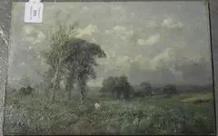 George Boyle, Landscape, oil on panel