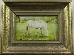 Daphne Lee, Winter Grazing, watercolour on ivorine