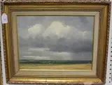 John Foulger, Summer in the Stour Valley (near Higham), oil on board