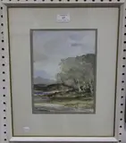 Trees by a Lochside, Loch Earn by Francis Russell Flint, 1974, watercolour, sold Aug 2016
