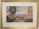 Arthur Glennie, Caprarola near Rome, watercolour