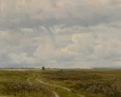 Alfred Broge, Skansehage, Rorvig, oil on canvas