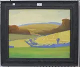 Stephen Neal, On the Road to Kithurst Hill, oil on board