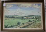 Peter Collens, The Farm, Long Furlong, oil on board