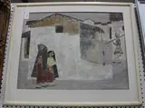 Bhagwan Kapoor, Village Scene of Saurashtra, watercolour