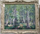 Phelan Gibb, Woodland Scene, oil on canvas