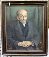 Joseph Otto Flatter, Dr Richard Kralik, oil on canvas