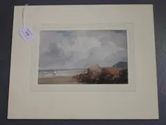 William Roxby Beverley, Scarbro Coast, watercolour