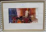 Tuëma Pattie, The White Coffee Pot, oil on board