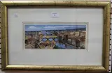 John Booth, View of the River Arno, Florence, gouache