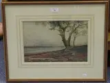 S. Goodwin, River Landscape, watercolour