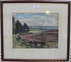 Alfred Egerton Cooper, Near Perth, gouache