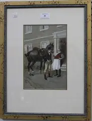 Gordon Browne, Illustration for Adam Bede by George Eliot, watercolour with gouache