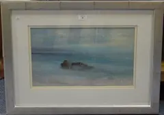 Wendy McBride, Seascape, acrylic on board
