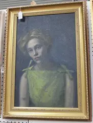 Portrait of a Lady by Nicholas Egon, oil on board, sold Jul 2016