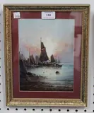 George Knight, Coastal Scene, oil on board