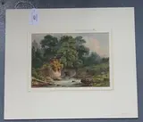 George Dinsdale, Seven Springs. Source of the Thames at Cheltenham, watercolour