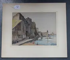 Douglas Ian Smart, Collioure, watercolour over pencil
