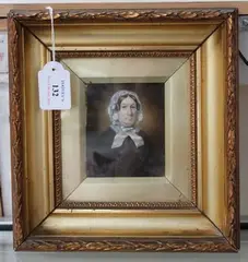 Alfred Weigall, Miniature Head and Shoulders Portrait of a Woman, believed to be Sarah Smith, watercolour on ivory