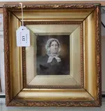Alfred Weigall, Miniature Head and Shoulders Portrait of a Woman, believed to be Sarah Smith, watercolour on ivory