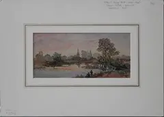 Alfred Young Nutt, Clewer Church, Berkshire, 1875, watercolour