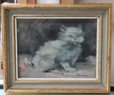 Pauline Brown, Study of a Cat, oil on panel
