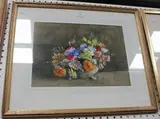Elma Northey, Still Life Study of Flowers, watercolour