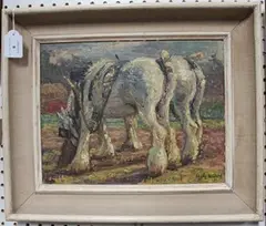 Phyllis Nelson, Secrett's Farm, Milford, 1939, oil on board