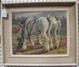 Phyllis Nelson, Secrett's Farm, Milford, 1939, oil on board