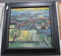 Susanne du Toit, View from Primrose Hill, oil on canvas