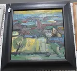 Susanne du Toit, View from Primrose Hill, oil on canvas