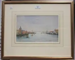 Margaret Linnell, View of Venice, watercolour