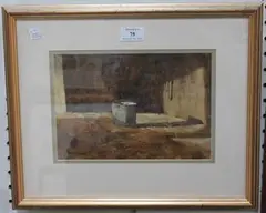 Don Farrell, Old Bucket, watercolour