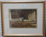 Don Farrell, Old Bucket, watercolour