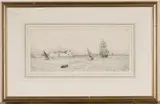 Syracuse, Malta by William Lionel Wyllie, monochrome etching, sold May 2016