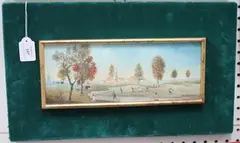 Mimma Indelli, La Verte Prairie, oil on board